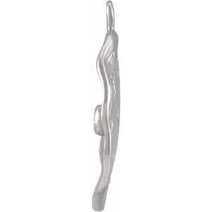 0.03 DIAMOND TEXTURED COIN DANGLE
