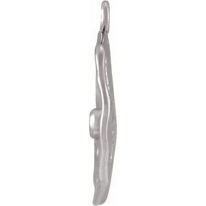 0.02 DIAMOND TEXTURED COIN DANGLE