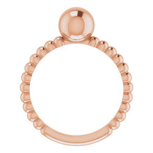 Load image into Gallery viewer, METAL BALL RING - 14K Rose Gold

