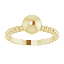 Load image into Gallery viewer, METAL BALL RING - 14K Yellow Gold
