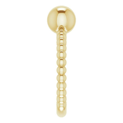 METAL BALL RING - 14K Yellow Gold