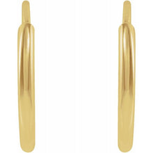 Load image into Gallery viewer, 14K THIN HOOP EARRINGS - Yellow Gold

