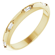 Load image into Gallery viewer, ACCENTED ETERNITY BAND - Yellow Gold

