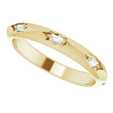 Load image into Gallery viewer, ACCENTED ETERNITY BAND - Yellow Gold
