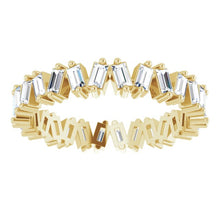 Load image into Gallery viewer, STAGGERED ETERNITY BAND - 14K Yellow Gold
