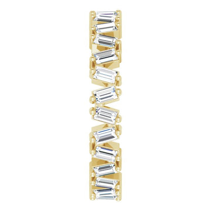 STAGGERED ETERNITY BAND - 14K Yellow Gold