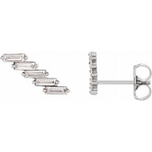 Load image into Gallery viewer, DIAMOND EAR CLIMBERS - 14K White Gold
