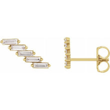 Load image into Gallery viewer, DIAMOND EAR CLIMBERS - 14K Yellow Gold
