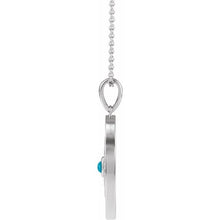 Load image into Gallery viewer, EVIL EYE NECKLACE - TURQUOISE - 14K White Gold
