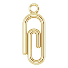 Load image into Gallery viewer, PETITE PAPER CLIP DANGLE
