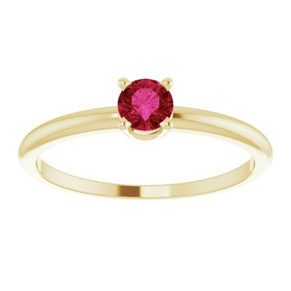 RUBY PINKY RING