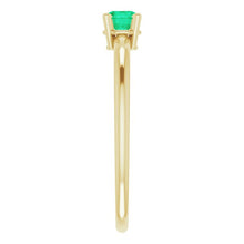 Load image into Gallery viewer, EMERALD PINKY RING
