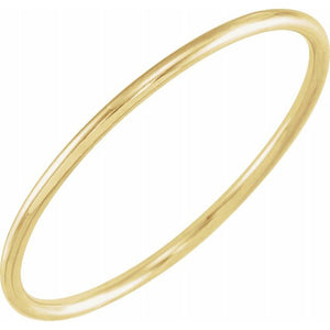 1MM PLAIN STACKABLE RING