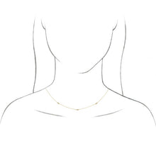 Load image into Gallery viewer, BAGUETTE 3-STATION NECKLACE
