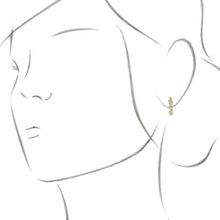 Load image into Gallery viewer, DIAMOND SCATTER BAR EARRINGS - 14K Yellow Gold
