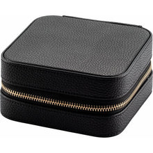 Load image into Gallery viewer, VEGAN LEATHER JEWELRY CASE WITH MIRROR
