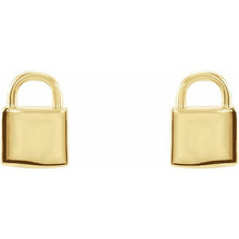 Load image into Gallery viewer, PETITE LOCK EARRINGS
