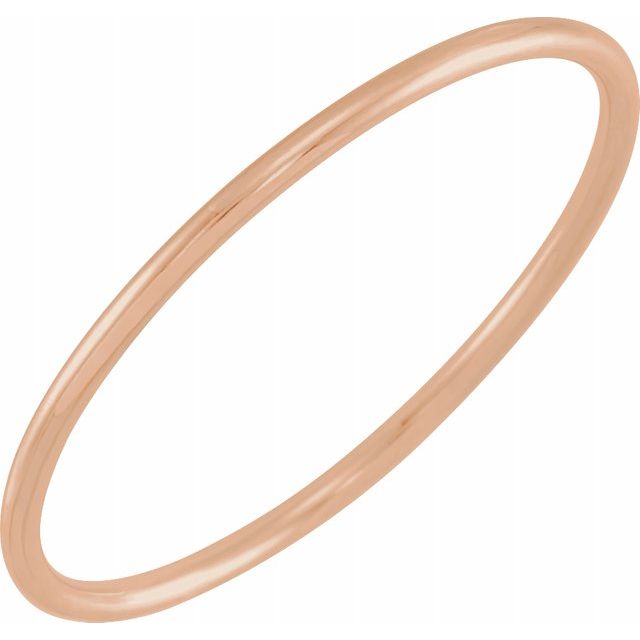 1MM PLAIN STACKABLE RING