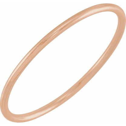 1MM PLAIN STACKABLE RING