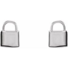 Load image into Gallery viewer, PETITE LOCK EARRINGS
