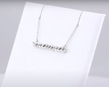 Load image into Gallery viewer, MAMA NECKLACE - 14K White Gold

