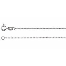 Load image into Gallery viewer, 1MM SOLID DIAMOND-CUT BEAD CHAIN
